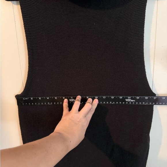 FREE PEOPLE MARY JANE MINI SWEATER DRESS BLACK, Size S - Picture 14 of 14